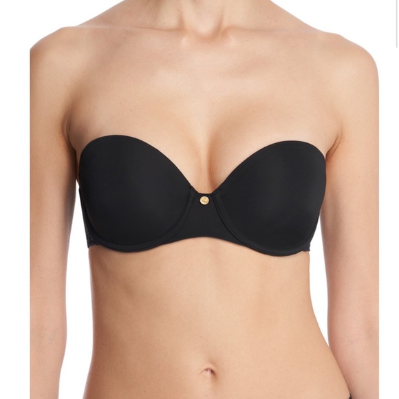 Natori Other - NATORI PURE LUXE STRAPLESS CONTOUR UNDERWIRE BRA black 30dd style 729080
